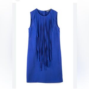 Forever 21 Royal Blue Fringe Mini Dress